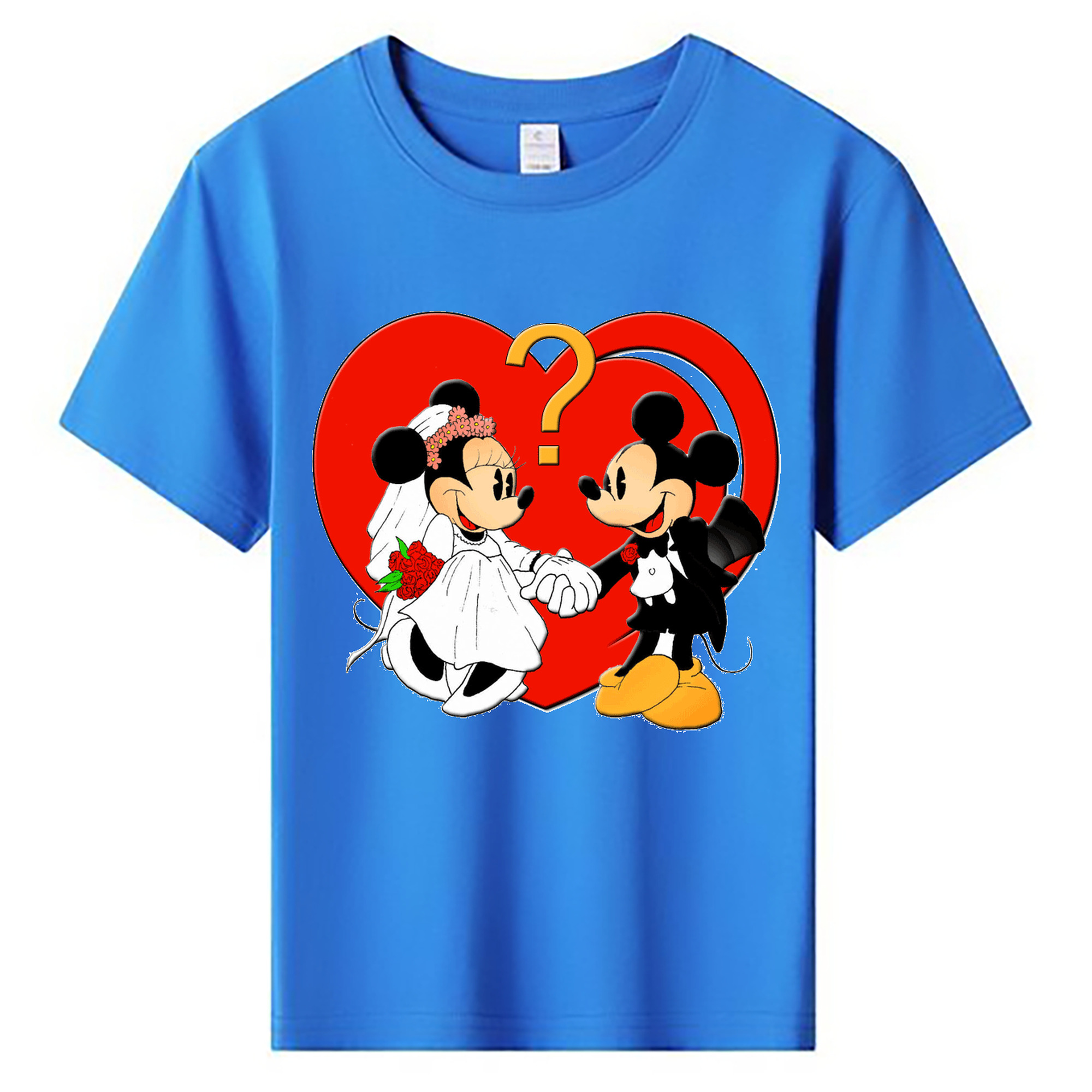 ミッキーマウス Mickey Mouse 綿100％キッズTシャツ（フロントプリント）